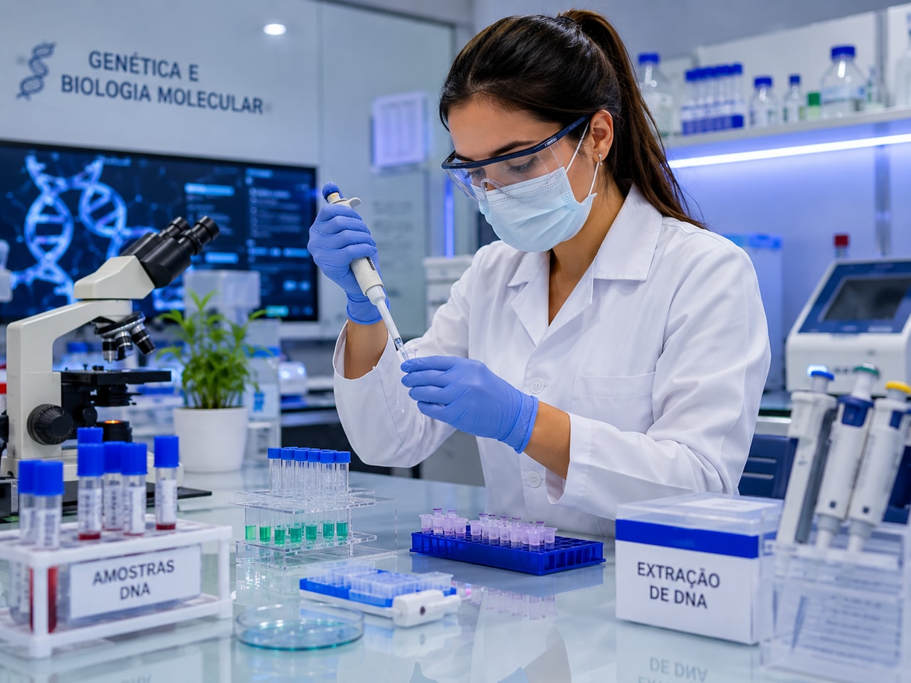 Laboratório de genética e biologia molecular da FacInPro