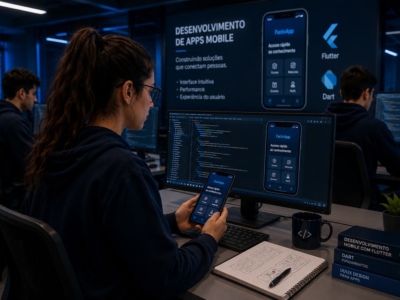 Desenvolvimento de aplicativo mobile em aula prática