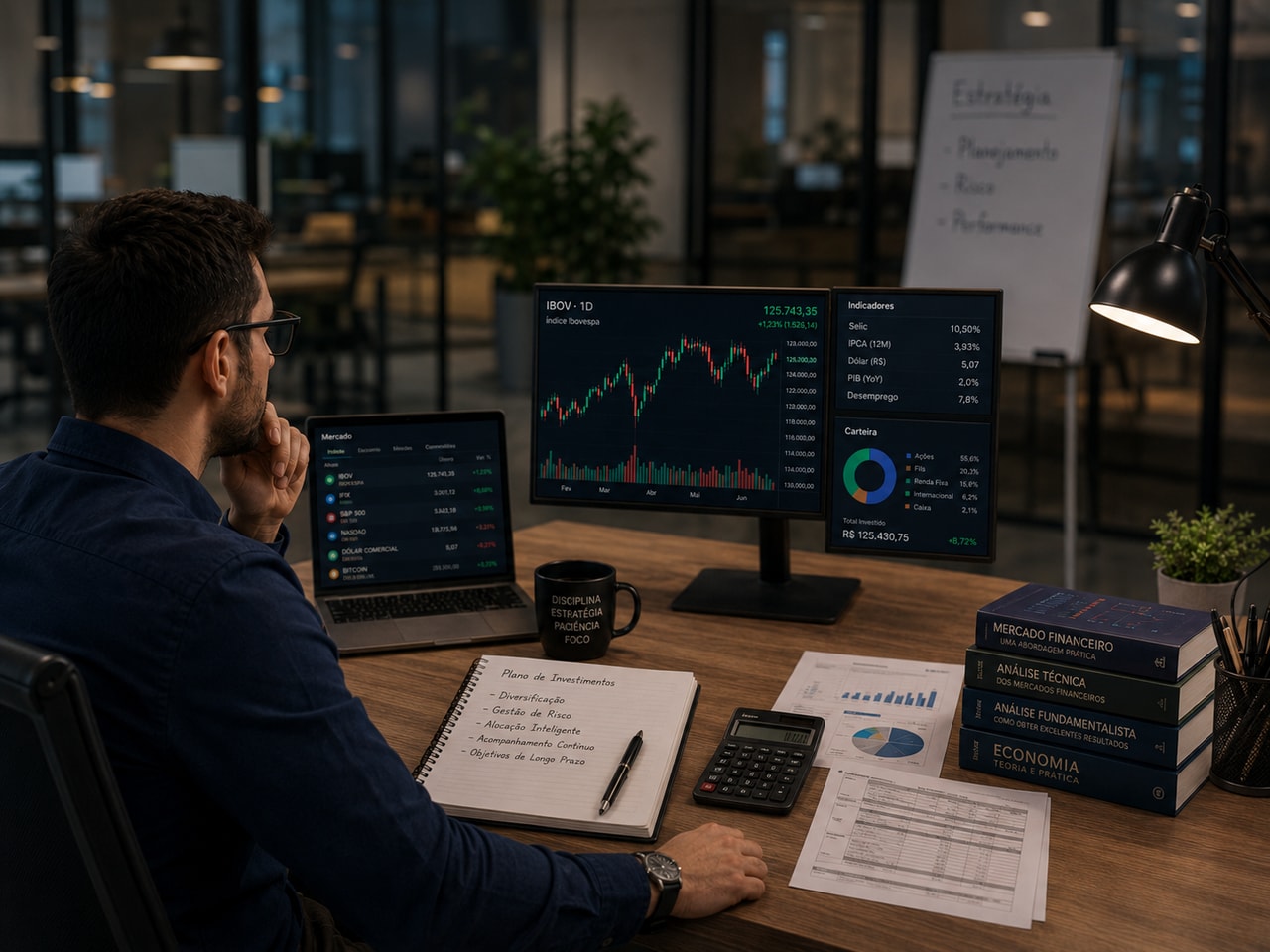 Aula de mercado financeiro na FacInPro