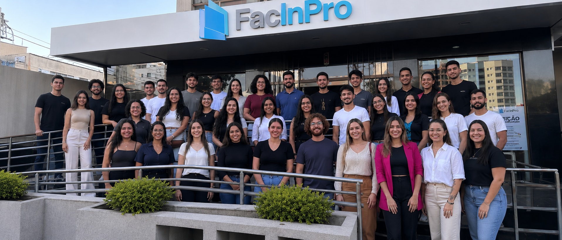 Turma presencial do curso de Biomedicina na FacInPro
